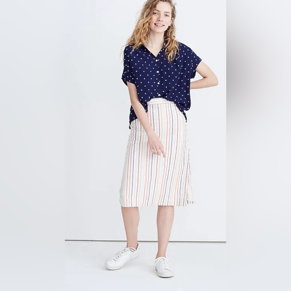 Madewell Central Shirt in Polka Dot